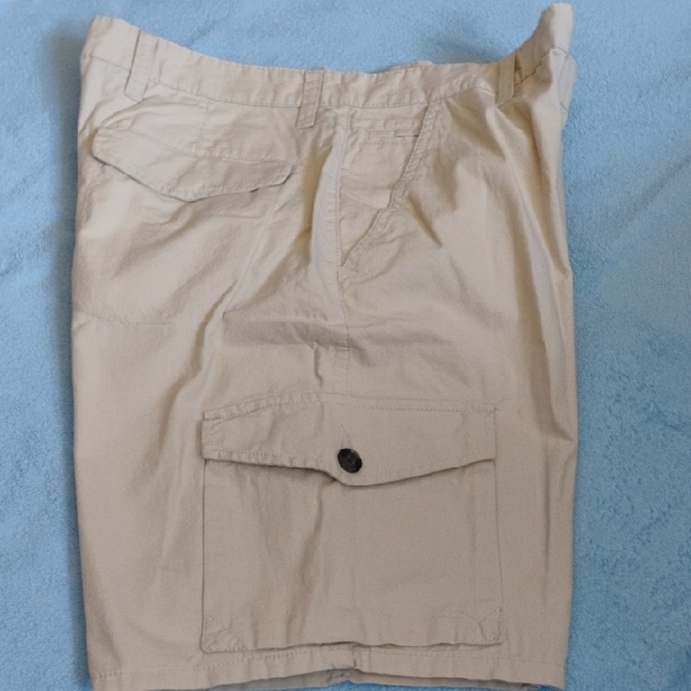 Merona Tan Cargo Shorts Lightweight Cotton Blend